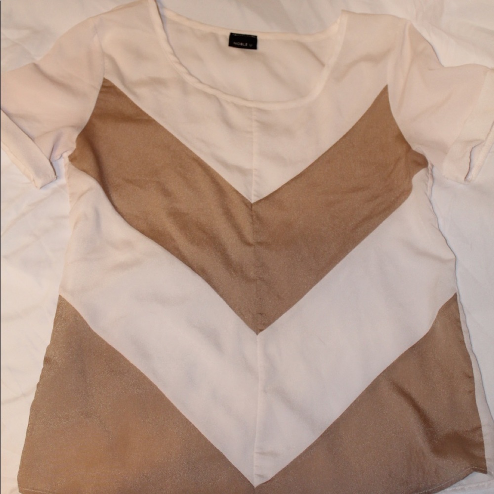 White & gold top
